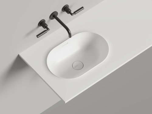 Раковина из искусственного камня S-Stone Salini Onda 14022041MN 200х70 накладная цвет белый - фото 4